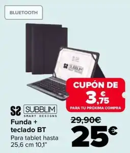 Carrefour Subblim funda + teclado bt oferta
