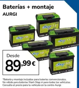 Aurgi Aurgi baterías oferta