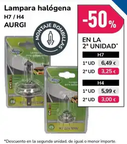 Aurgi Aurgi lampara halógena H7 / H4 oferta