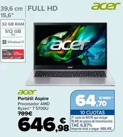 Carrefour Acer Portátil Aspire oferta