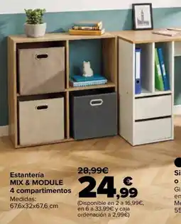 Carrefour Estantería MIX & MODULE 4 compartimentos oferta