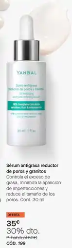 Yanbal Yanbal sérum antigrasa reductor de poros y granitos oferta
