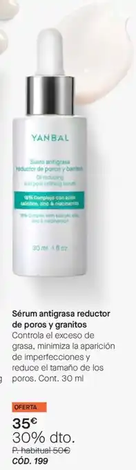 Yanbal sérum antigrasa reductor de poros y granitos