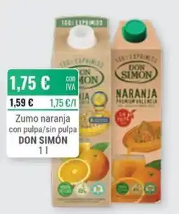 Cuevas Cash Don Simón zumo naranja con pulpa/sin pulpa oferta