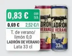 Cuevas Cash Ladrón de verano t. de verano limón 0,0 oferta