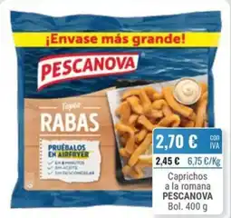 Cuevas Cash Pescanova rabas oferta