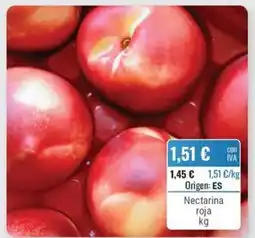 Cuevas Cash Nectarina roja oferta