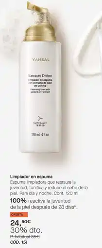 Yanbal Yanbal Limpiador en espuma oferta