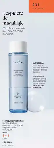 Yanbal Yanbal desmaquillador doble fase oferta