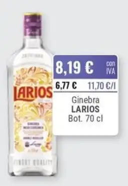 Cuevas Cash Larios ginebra oferta
