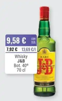 Cuevas Cash Whisky J&B oferta
