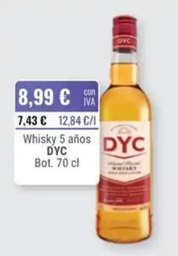 Cuevas Cash Dyc whisky 5 años oferta