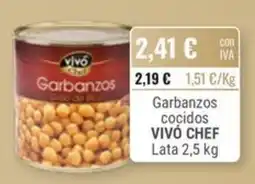 Cuevas Cash Vivó Chef garbanzos cocidos oferta
