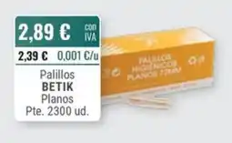 Cuevas Cash Betik Palillos Planos oferta