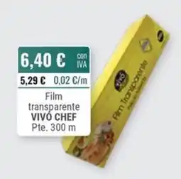Cuevas Cash Vivó Chef film transparente oferta