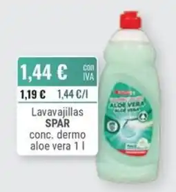 Cuevas Cash Spar lavavajillas conc. dermo aloe vera oferta