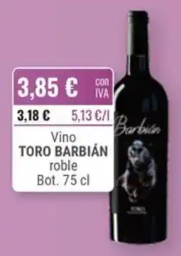 Cuevas Cash Barbián vino Toro Barbían roble oferta