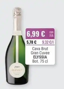 Cuevas Cash Elyssia Cava Brut Gran Cuvee oferta