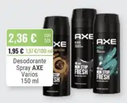 Cuevas Cash Axe Desodorante Spray Varios oferta