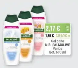 Cuevas Cash N.B. Palmolive gel baño oferta