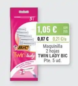 Cuevas Cash Bic Twin Lady Maquinilla 2 hojas oferta