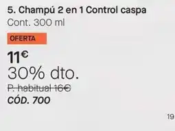 Yanbal Champú 2 en 1 Control caspa oferta