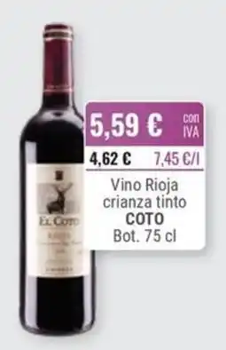Cuevas Cash El Coto vino rioja crianza tinto oferta