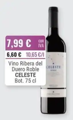 Cuevas Cash Celeste vino ribera del duero roble oferta