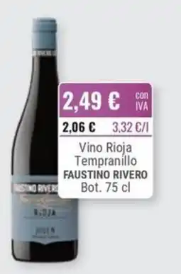 Cuevas Cash Faustino Rivero Vino Rioja Tempranillo oferta