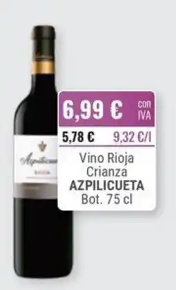 Cuevas Cash Azpilicueta Vino Rioja Crianza oferta