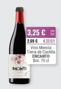 Cuevas Cash Encanto vino mencía tierra de castilla oferta