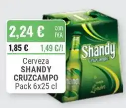 Cuevas Cash Shandy Cruzcampo Cerveza oferta