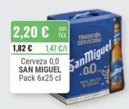 Cuevas Cash San Miguel cerveza 0,0 oferta