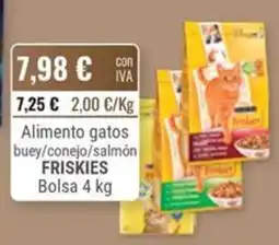 Cuevas Cash Friskies alimento gatos buey/conejo/salmón oferta