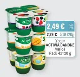 Cuevas Cash Activia Danone Yogur Varios oferta