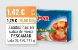Cuevas Cash Pescamar zamburiñas en salsa de vieira oferta