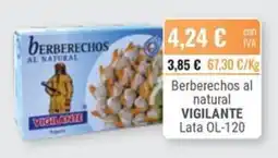 Cuevas Cash Vigilante berberechos al natural oferta