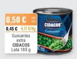 Cuevas Cash Cidacos guisantes extra oferta