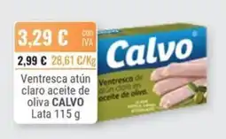 Cuevas Cash Calvo ventresca atún claro aceite de oliva oferta
