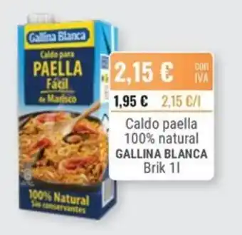 Gallina Blanca caldo paella fácil de marisco