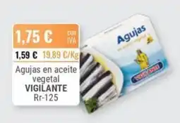 Cuevas Cash Vigilante agujas en aceite vegetal oferta