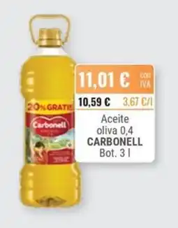 Cuevas Cash Carbonell aceite oliva 0,4 oferta
