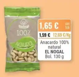 Cuevas Cash El Nogal anacardo 100% natural oferta