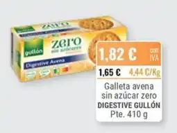 Cuevas Cash Gullón galleta avena sin azúcar zero digestive oferta