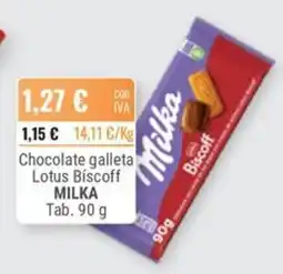 Cuevas Cash Milka Chocolate galleta Lotus Biscoff oferta