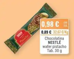 Cuevas Cash Nestlé Chocolatina wafer pistacho oferta