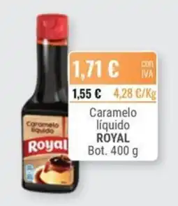 Cuevas Cash Royal caramelo líquido oferta