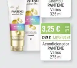 Cuevas Cash Pantene acondicionador oferta