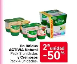 Carrefour ACTIVIA En Bifidus Natural oferta