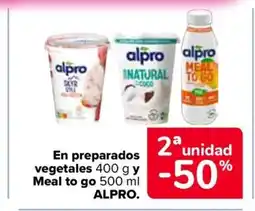 Carrefour ALPRO En preparados vegetales Meal to go oferta